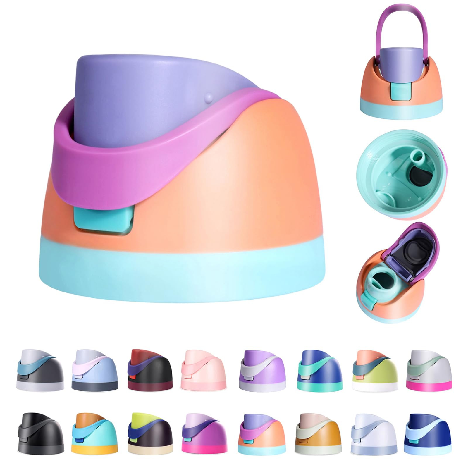 Replacement Lid for Owala Freesip, Compatible with Owala Cup 16oz 24oz 32oz 40oz, One Button Wate... | Amazon (US)