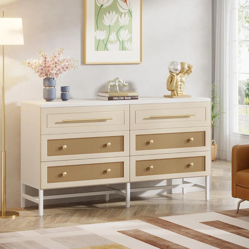 Bay Isle Home™ 6 - Drawer Dresser & Reviews | Wayfair | Wayfair North America