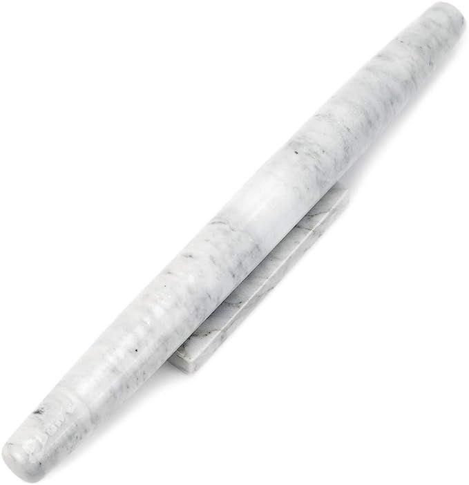 Marble French Rolling Pin for Baking Pizza Dough, Pie & Cookie With Stand - Nonstick Essential Ki... | Amazon (US)