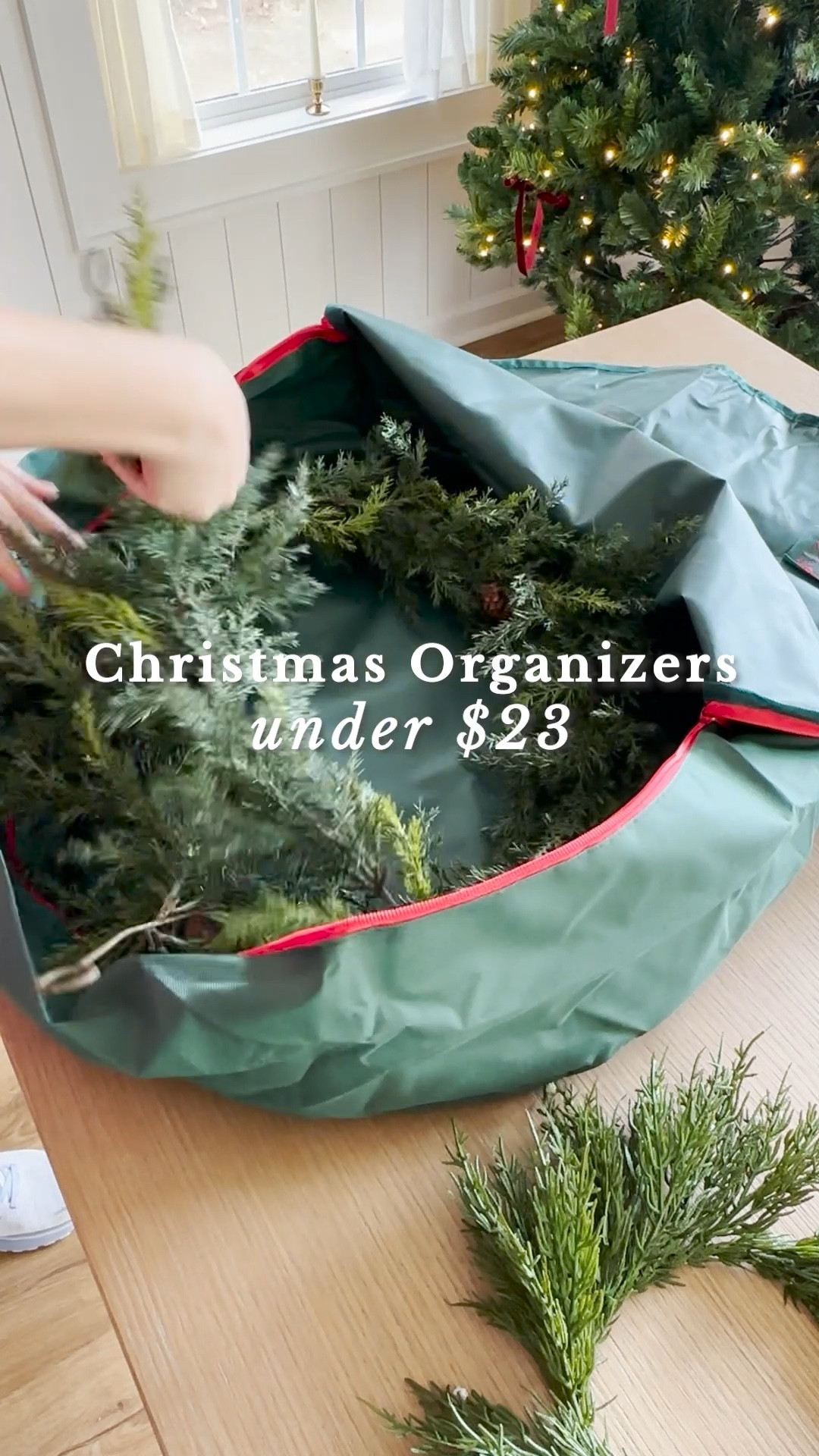 Christmas storage organizers, Christmas wreath storage, wrapping paper storage, organization for holiday decor

#LTKHoliday #LTKHome #LTKWatchNow