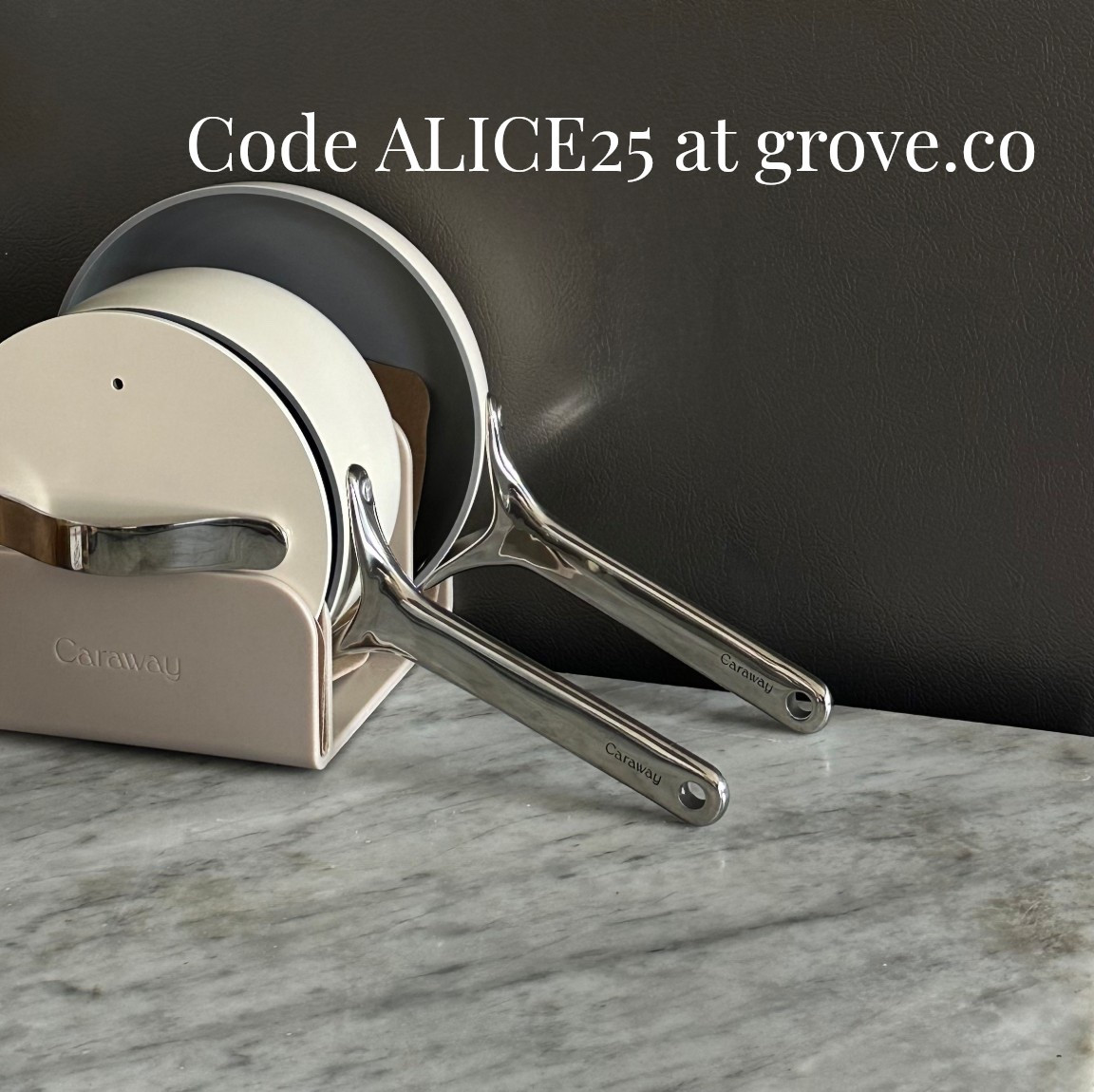 Now is your chance to get these beautiful caraway pans. Available at grove.co shop code ALICE25 to save on orders over $75

#LTKfoodie #LTKHome #LTKmorningroutine