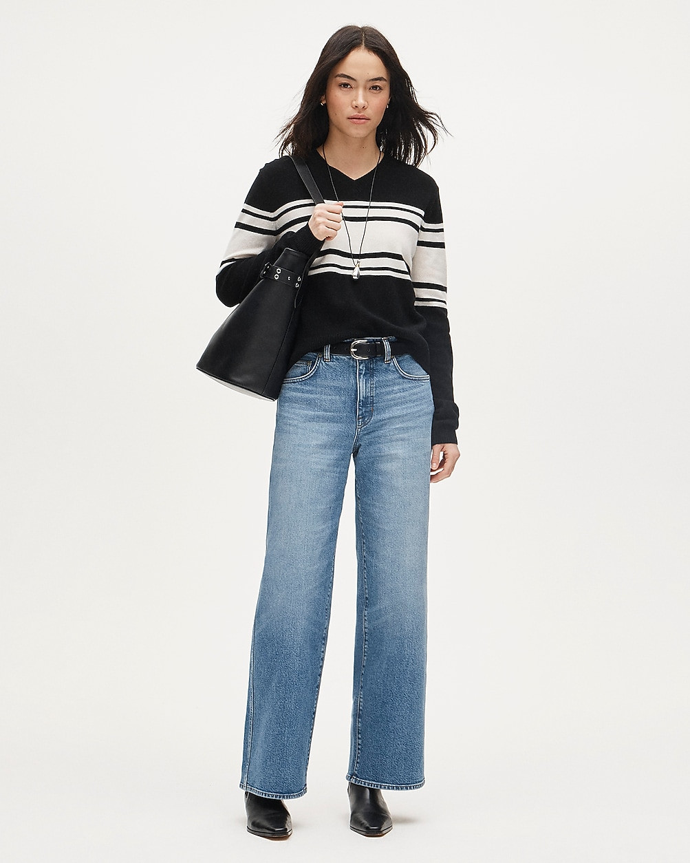 Everyday wide-leg ankle jean in semi-stretch | J. Crew US