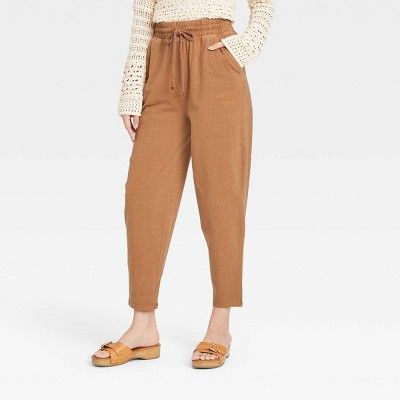 Women's High-Rise Pull-On Tapered Knit Pants - Universal Thread™ | Target