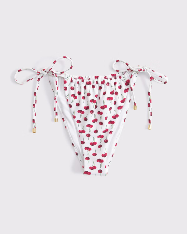 Low Rise Ruched Tie-Side Cheeky Bottom | Abercrombie & Fitch (US)