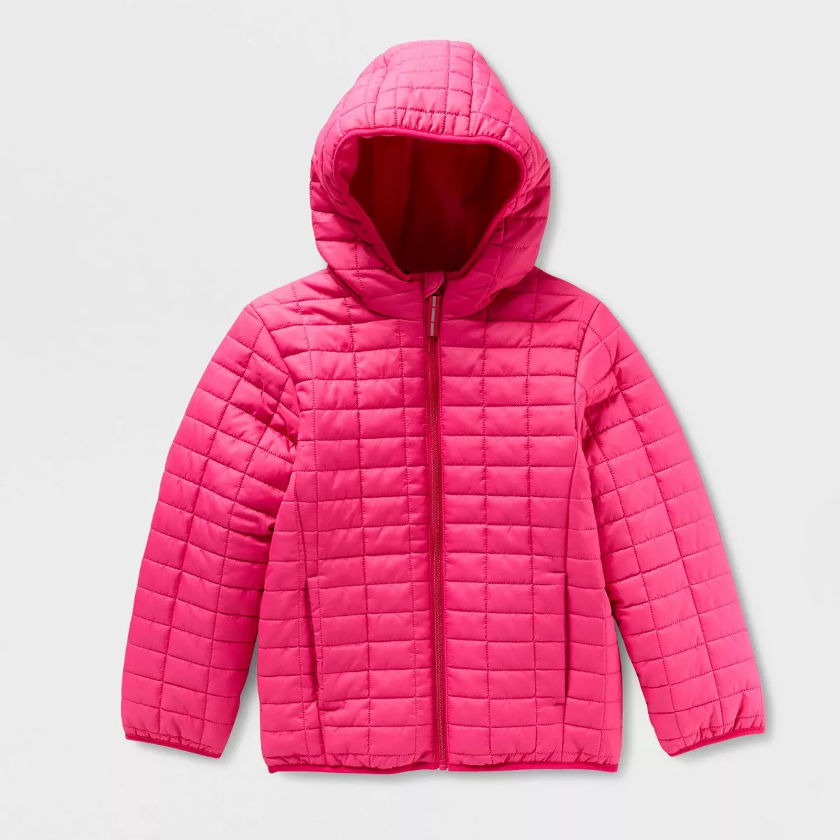 Girls' Puffer Jacket - Cat & Jack\u2122 Pink M | Target