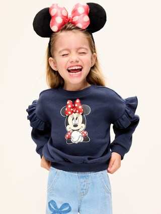 Old Navy x Disney Minnie Mouse Graphic Ruffle-Sleeve Sweatshirt for Toddler Girls | Old Navy (CA)