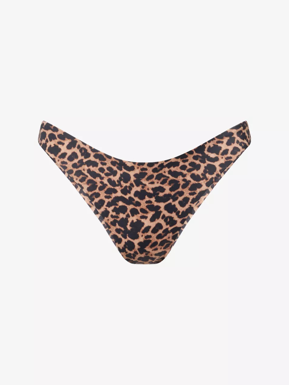 Fiji Leopard-Print Bikini Bottoms | Selfridges
