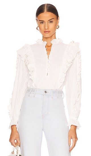 Luciana Top in Off White | Revolve Clothing (Global)