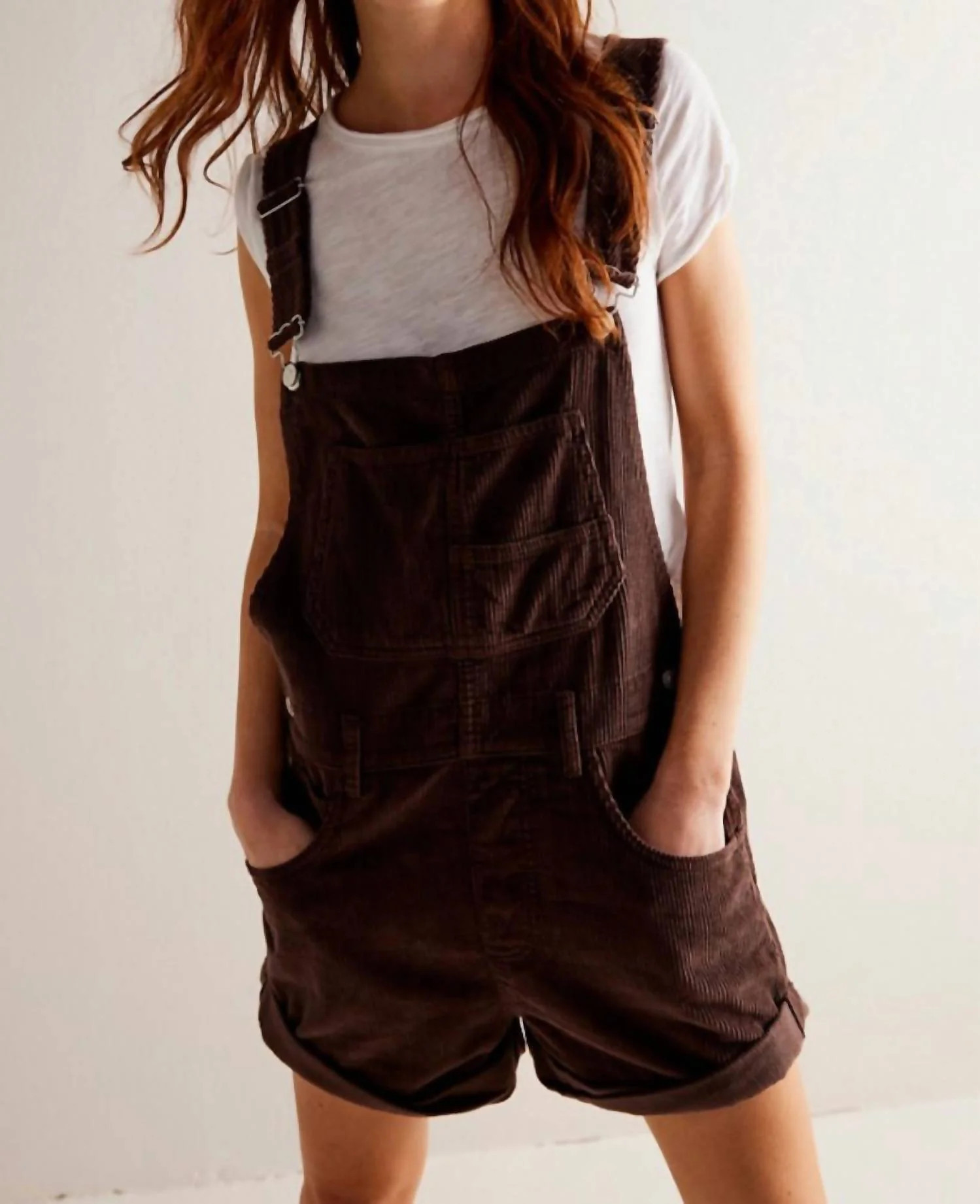Ziggy Cord Shortall In Brown | Shop Simon