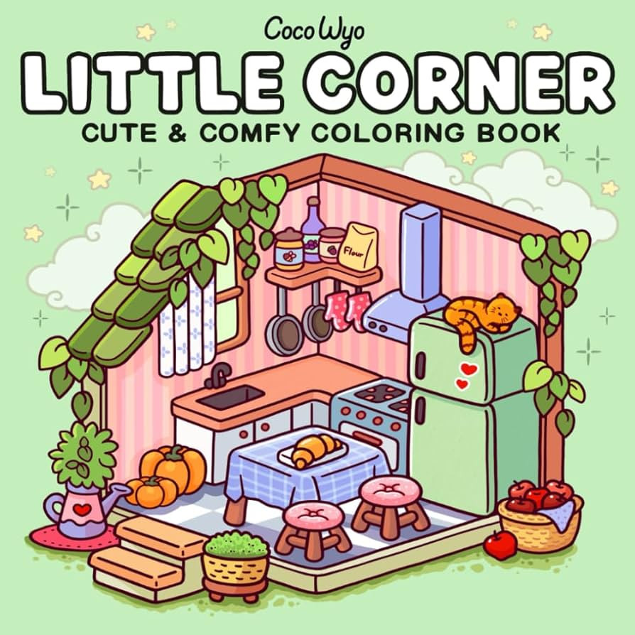 Little Corner: Coloring Book for Adults and Teens, Super Cute Designs of Cozy, Hygge Spaces for R... | Amazon (US)