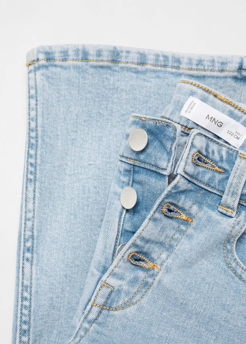Buttons flare jeans -  Girls | Mango Kids USA | MANGO (US)