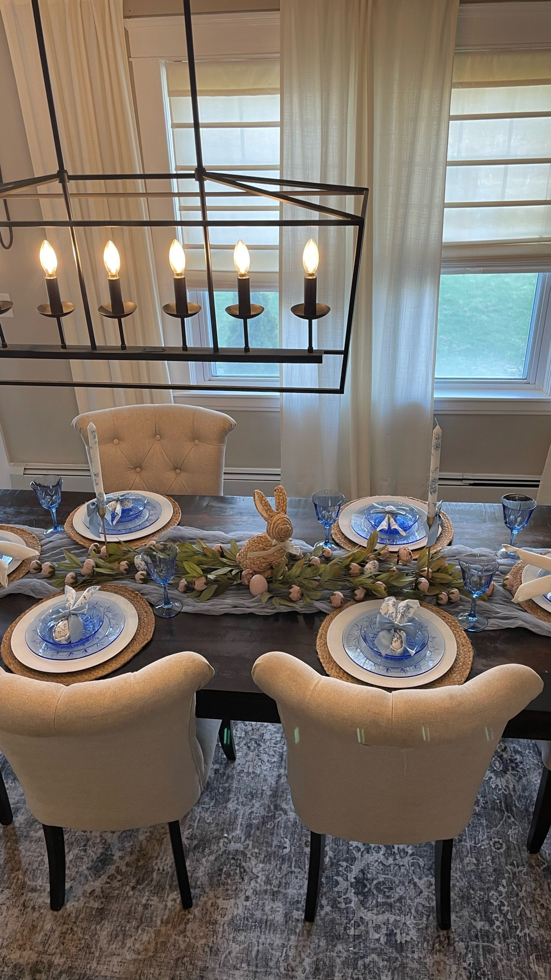If you’re hosting Easter this year, here’s a simple DIY table setup you can easily recreate. I transformed my Easter dinner table with simple, budget-friendly decor and styled it to feel fresh, organic, and effortlessly elegant. From layered textures to soft spring tones, every detail came together to create a warm, inviting tablescape your guests will love
#MyRhodeHome 

#EasterTableDecor #EasterTablescape #SpringTableDecor #DIYEasterDecor 

