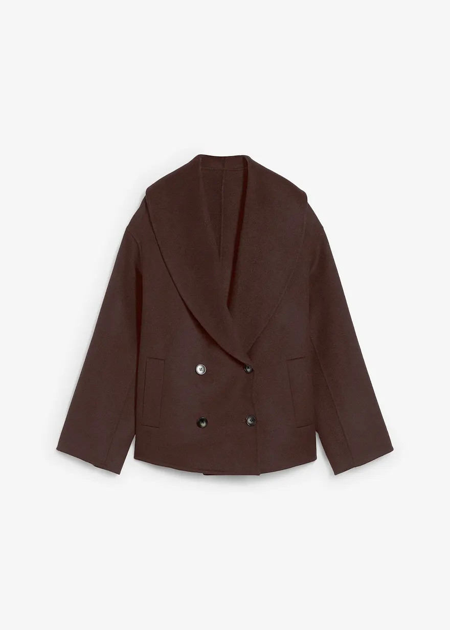 Oversize Jacke aus weichem Woll-Mix | Bonprix DE