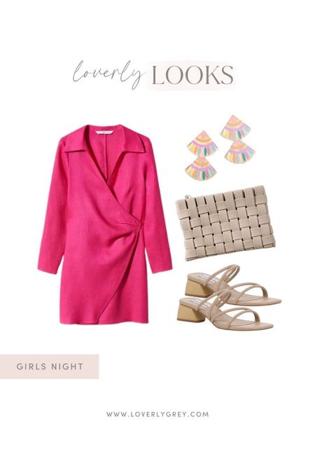 I love this bright pink blazer wrapped dress and Anthropologie clutch, perfect for a GNO! 

#LTKstyletip #LTKFind #LTKSeasonal