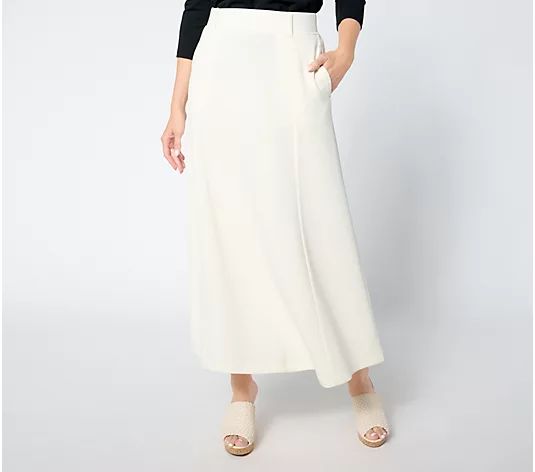 Peace Love World Black Label Regular Scuba Midi Skirt - QVC.com | QVC