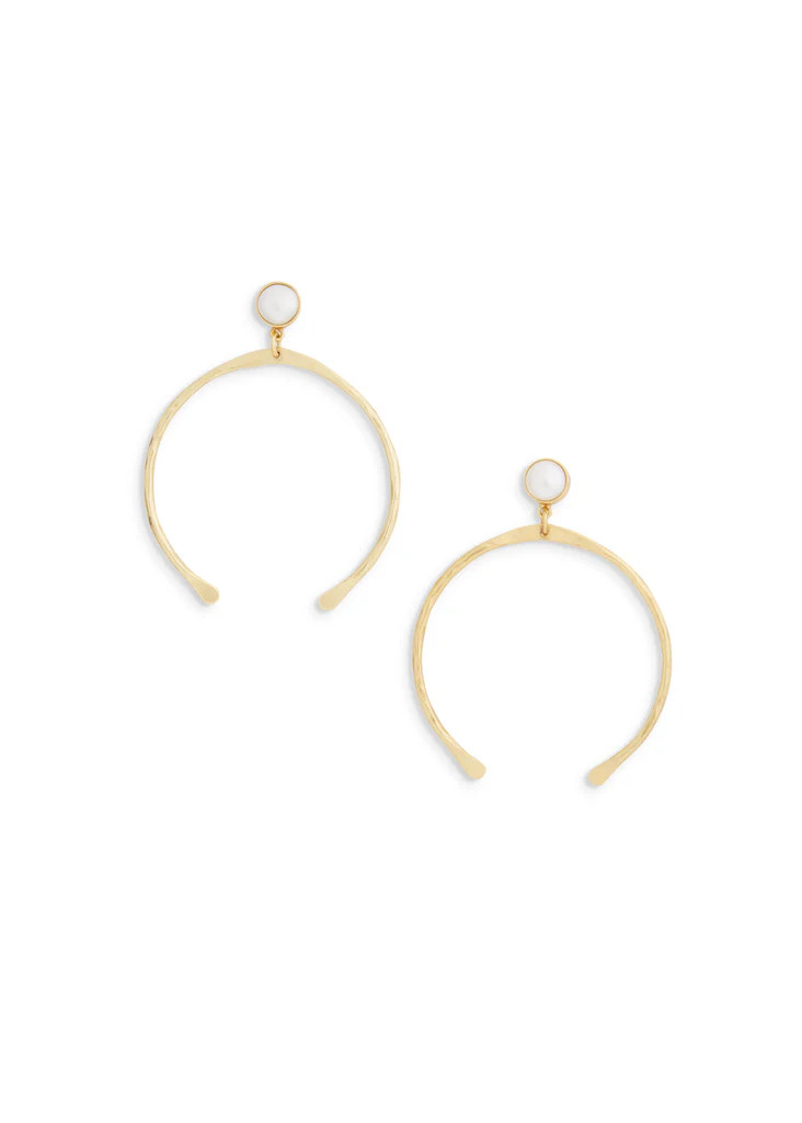 Liz Earrings | Gold Horse shoe | Ever Alice Studio