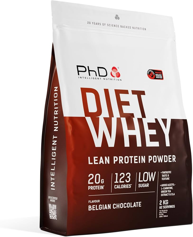 PhD Nutrition Diet Whey High Protein Lean Matrix, Belgian Chocolate Whey Protein Powder, High Pro... | Amazon (UK)