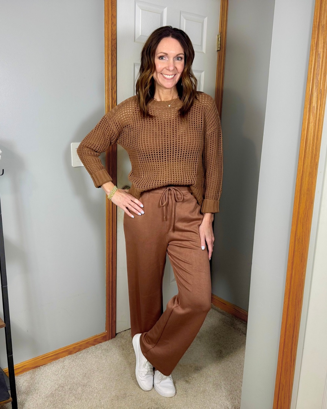 Cozy Brown Knit Outfit

One of my favorite comfy outfits lately. This textured brown sweater paired with wide leg lounge pants is easy to wear but still looks put together.

#ltkstyle
#ltkcasual
#ltkcomfy
#everydayoutfit
#cozyoutfit
#casualstyle


I also linked the seamless bralettes I wear under sweaters like this. They are soft, comfortable, and come in neutral colors that work with everything.

Everything in this outfit is linked here.


#LTKTravel #LTKOver40 #LTKootd