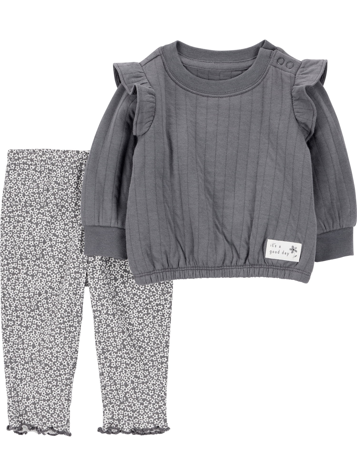 Carter's Child of Mine Baby Girl Outfit Set, 2-Piece, Sizes 0/3-24 Months | Walmart (US)