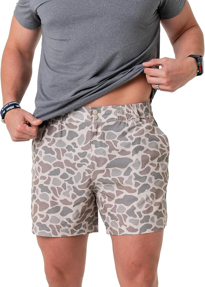 Burlebo Men’s Everyday Shorts – Lightweight Casual Shorts with Stretch Fabric and Functional ... | Amazon (US)