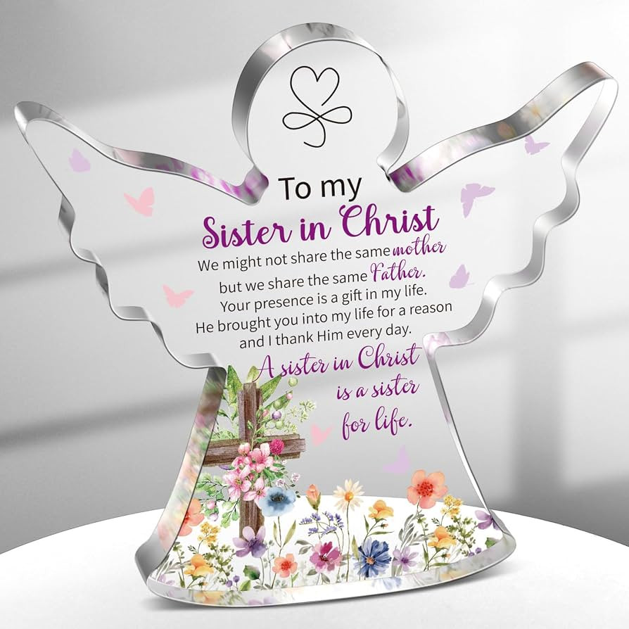 Gerrii Christian Gifts for Women Angels Figurines Inspirational Religious Gifts for Her Bible Ver... | Amazon (US)