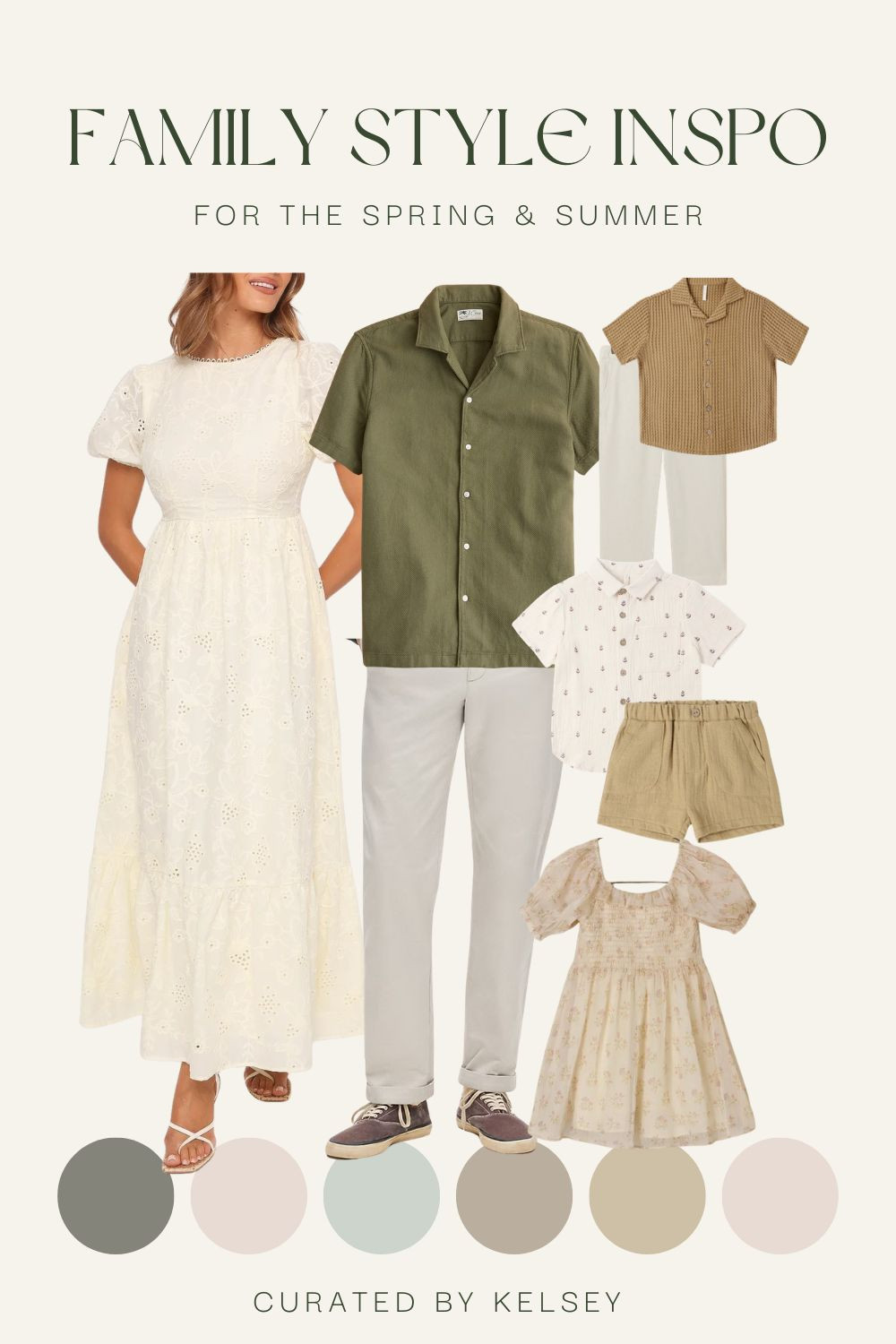White eyelet + olive green = the spring family photo combo I didn't know I needed 🤍🌿 This palette is so fresh and timeless — perfect for outdoor sessions, Easter, or any spring gathering. Mom's white eyelet maxi is everything and the kids' coordinating pieces are too cute. All pieces linked below — shop the full look! 🌸
#LTKfamily #LTKkids #familystyle #springphotos #familyphotooutfits 

 #LTKBump #LTKKids #LTKMens