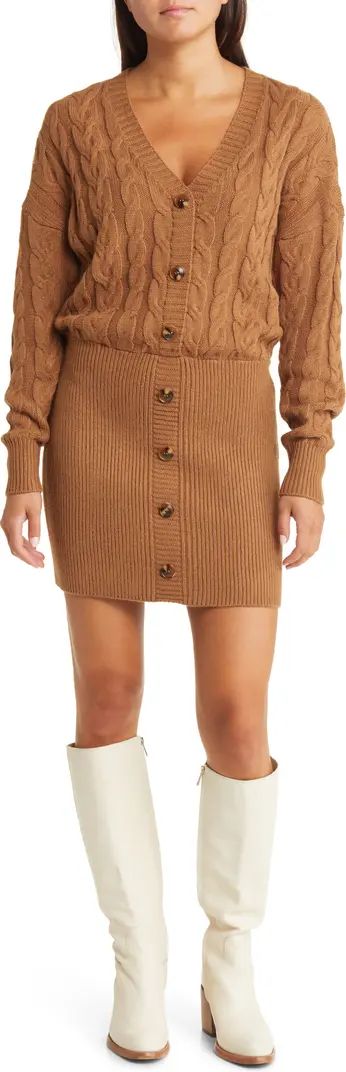 Steve Madden Long Sleeve Sweater Dress | Nordstrom | Nordstrom
