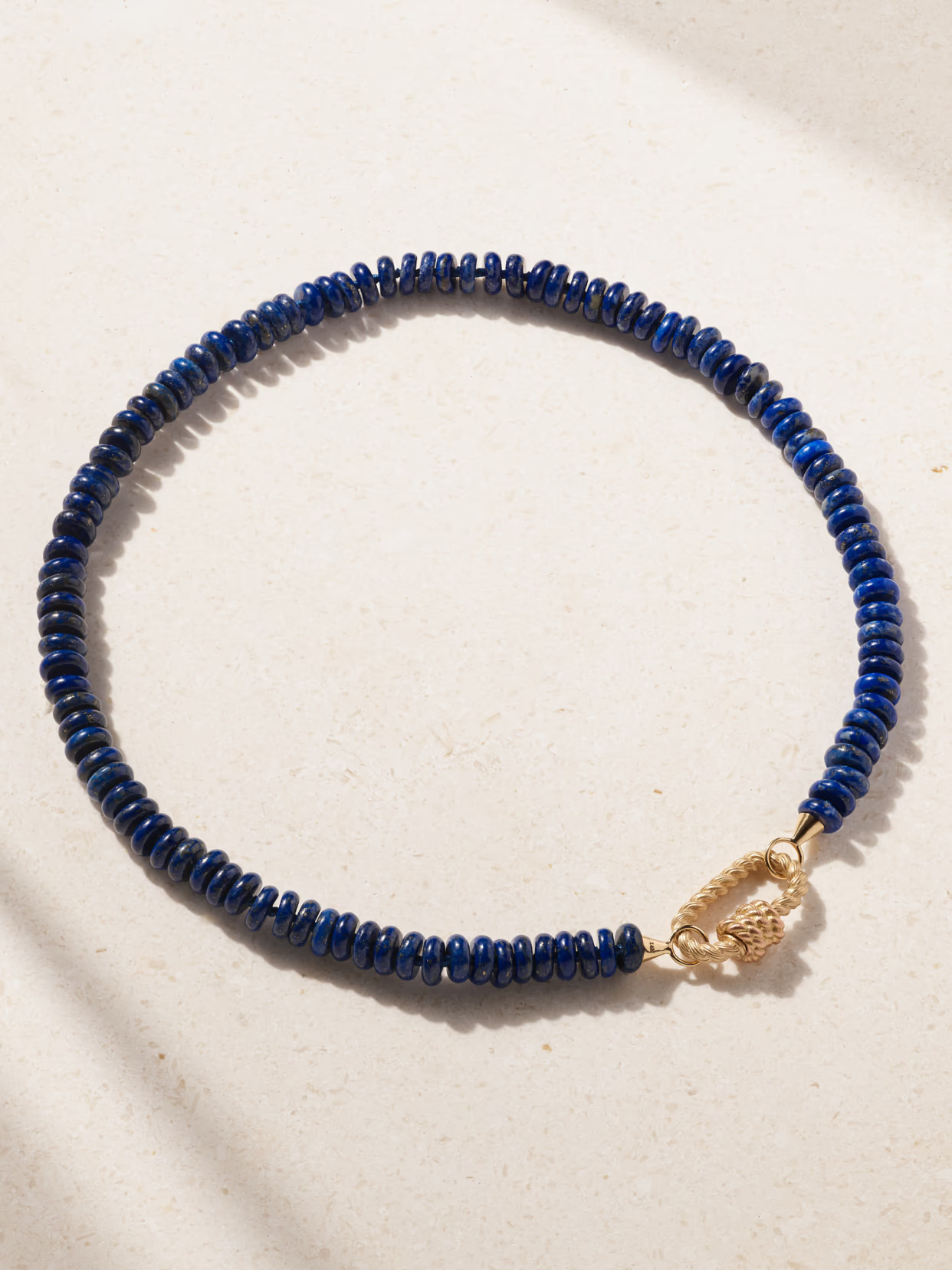 Marla Aaron - 14-karat Yellow And Rose Gold Lapis Lazuli Necklace - One size | NET-A-PORTER (US)