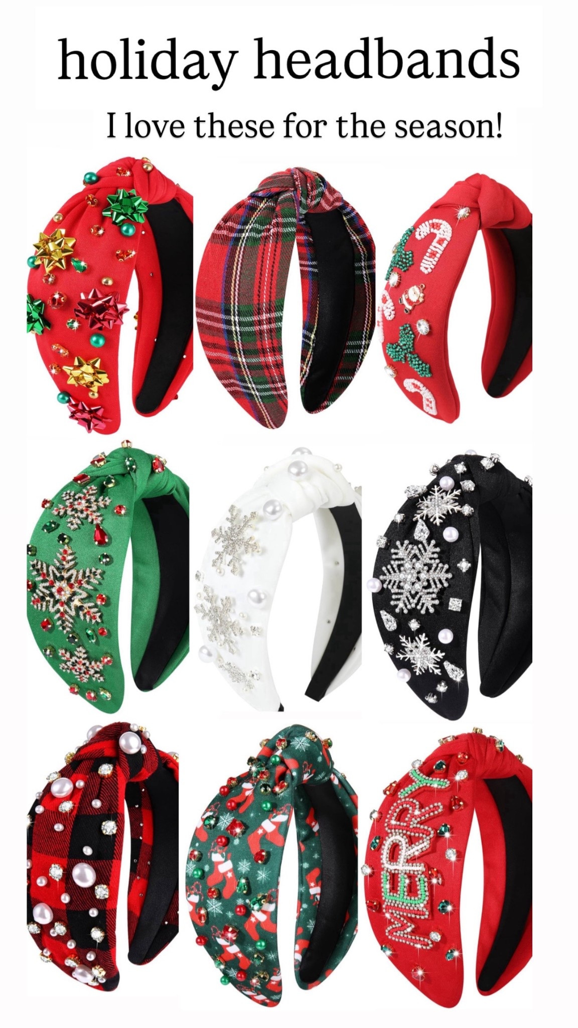 Holiday headbands 

#LTKHoliday