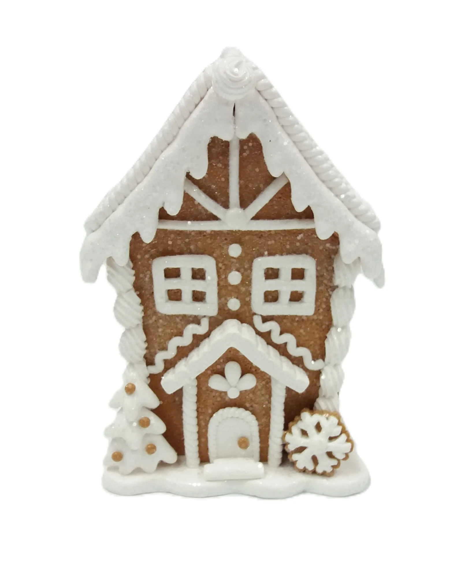 Gingerbread House Christmas Tabletop Decoration, Multicolor, 5", by Holiday Time | Walmart (US)