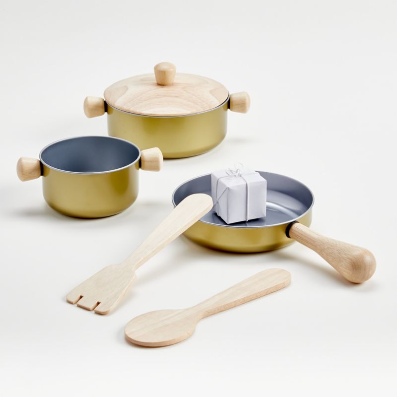 Plan Toys Pots and Pans | Crate and Barrel | Crate & Barrel