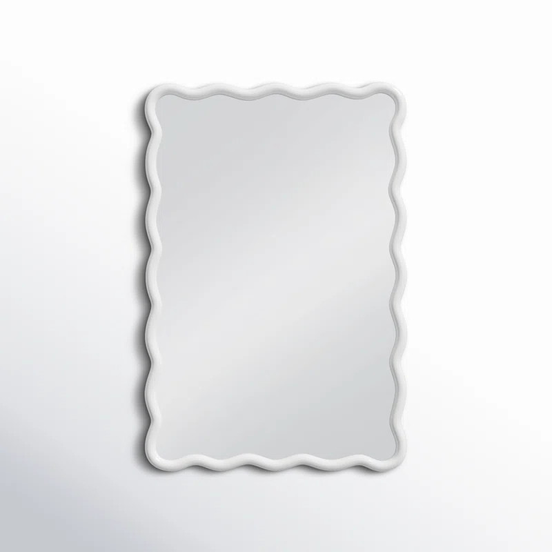 Allurine Solid Wood Wavy Wall Mirror | Birch Lane