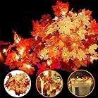 2 Pack Fall Decor Garland 5.9 Ft/Pcs Maple Leaves Halloween Garland Artificial Hanging Autumn Fol... | Amazon (US)