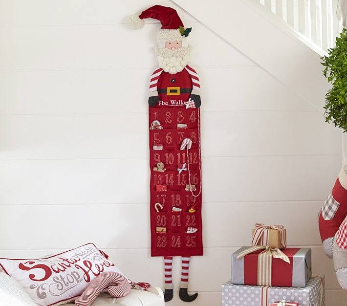Skinny Santa Advent Calendar | Pottery Barn Kids