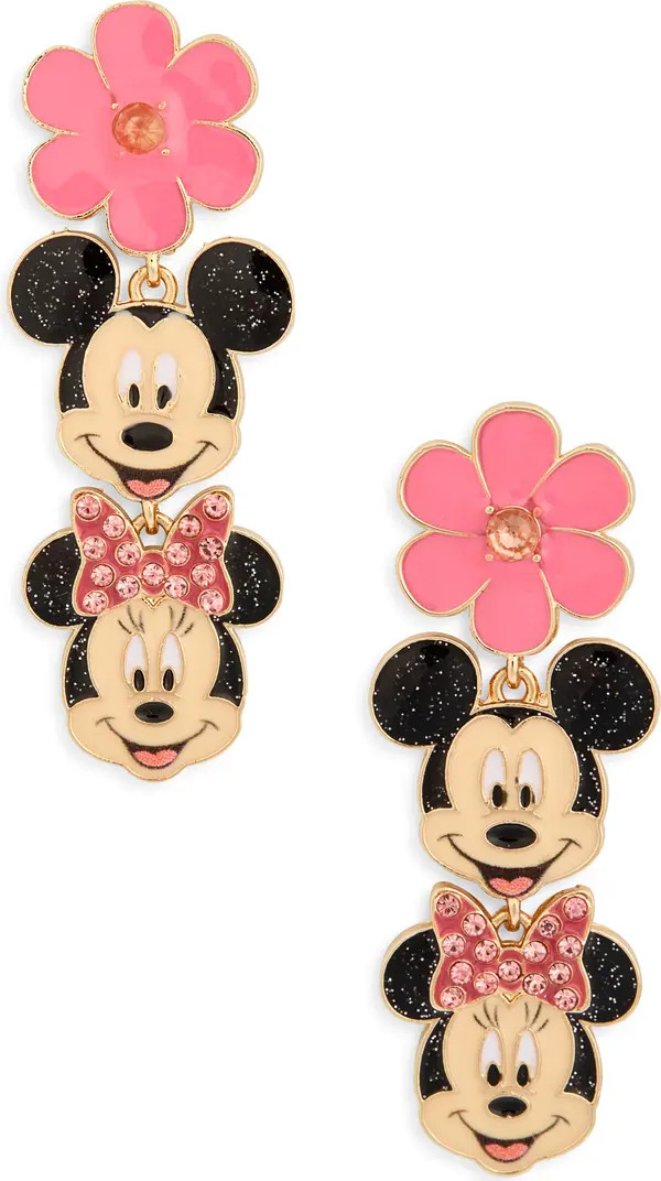 BaubleBar x Disney® Mickey & Minnie Mouse Floral Drop Earrings | Nordstromrack | Nordstrom Rack