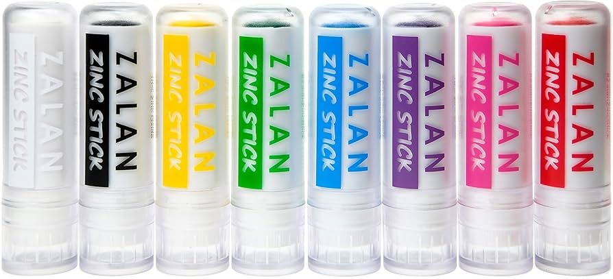 Zalan Colored Zinc Stick Set of 8 | Amazon (US)