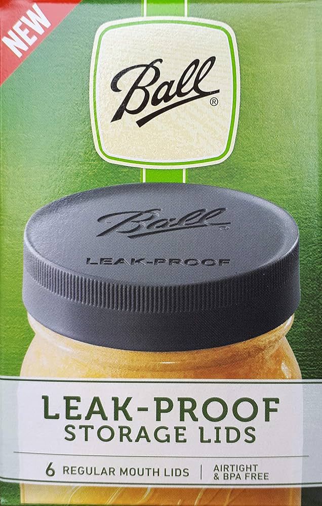 Ball Mason Jar Lids - Regular Mouth (Mason Jar Caps) - Leak Proof (Standard) | Amazon (US)