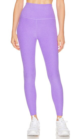 Spacedye Caught in the Midi High Waisted Legging in Bright Amethyst Heather | Revolve Clothing (Global)