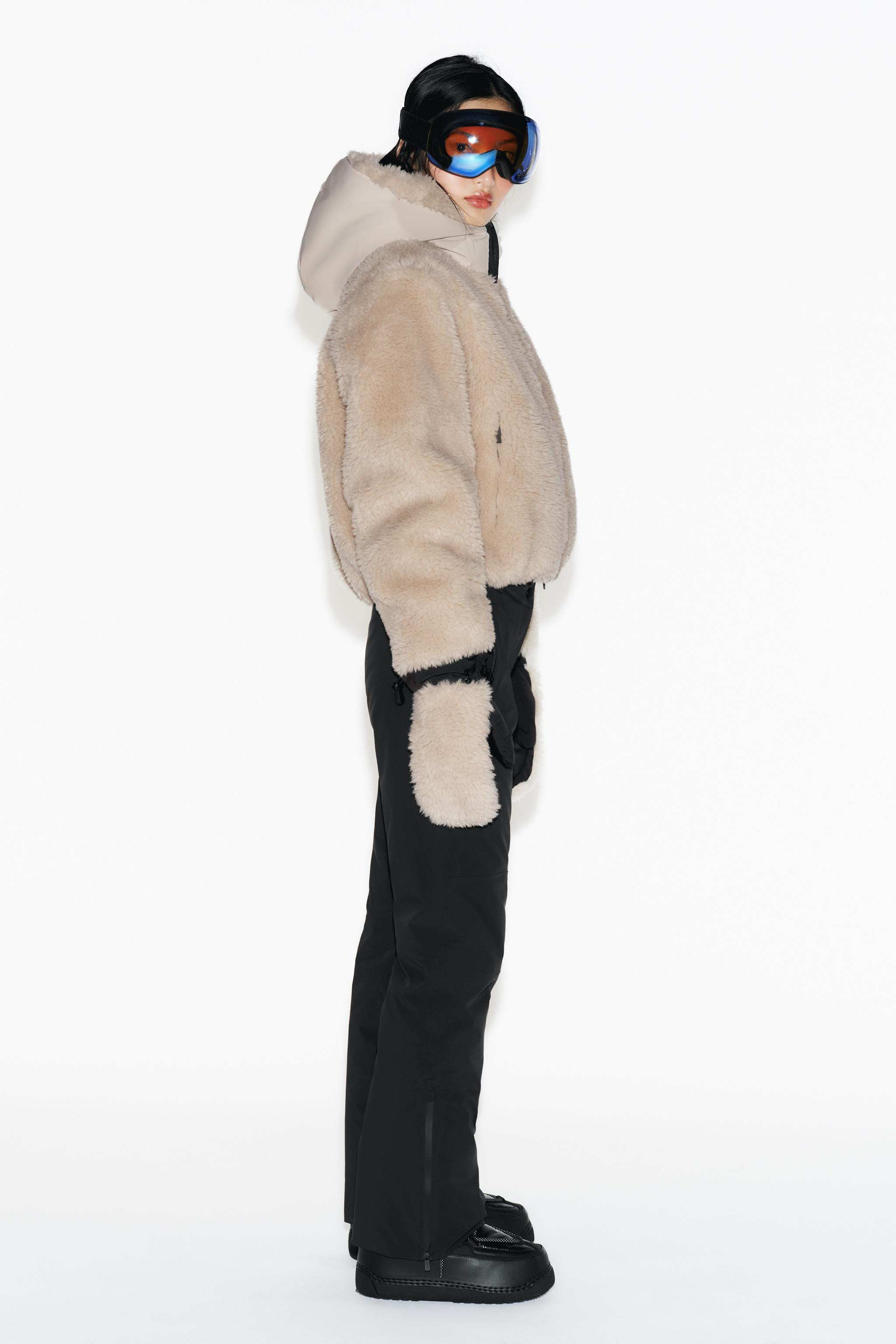 SHORT FAUX FUR HOODED COAT RECCO® TECHNOLOGY SKI COLLECTION | Zara UK