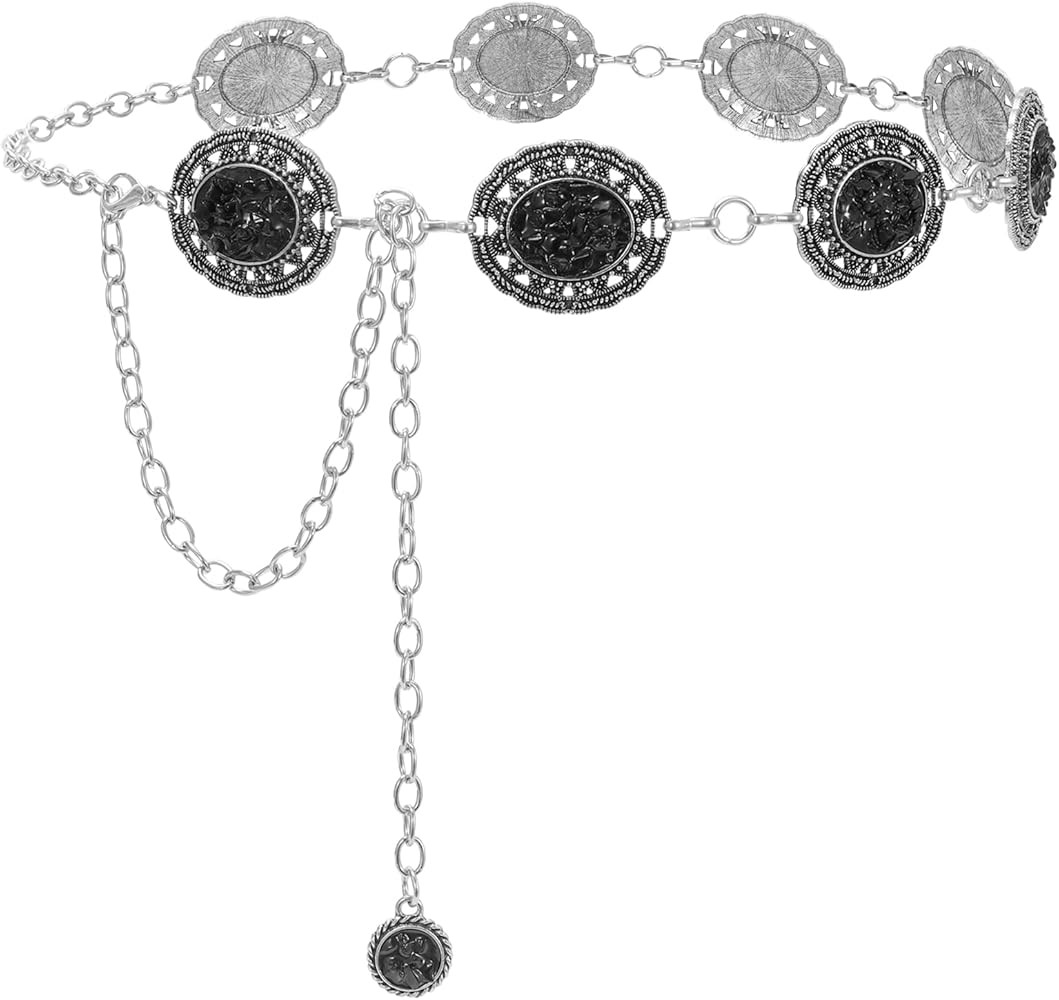SUOSDEY Western Concho Chain Belt for Women Cowgirl Waist Belt for Country Concert Outfit Dresses... | Amazon (US)