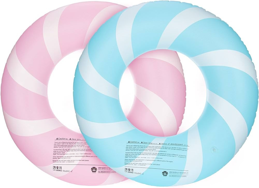 Bestrip Pool Floats Adult Size for Kids Age 8-12 Adults Inflatable Floats Swimming Ring Toys Beac... | Amazon (US)