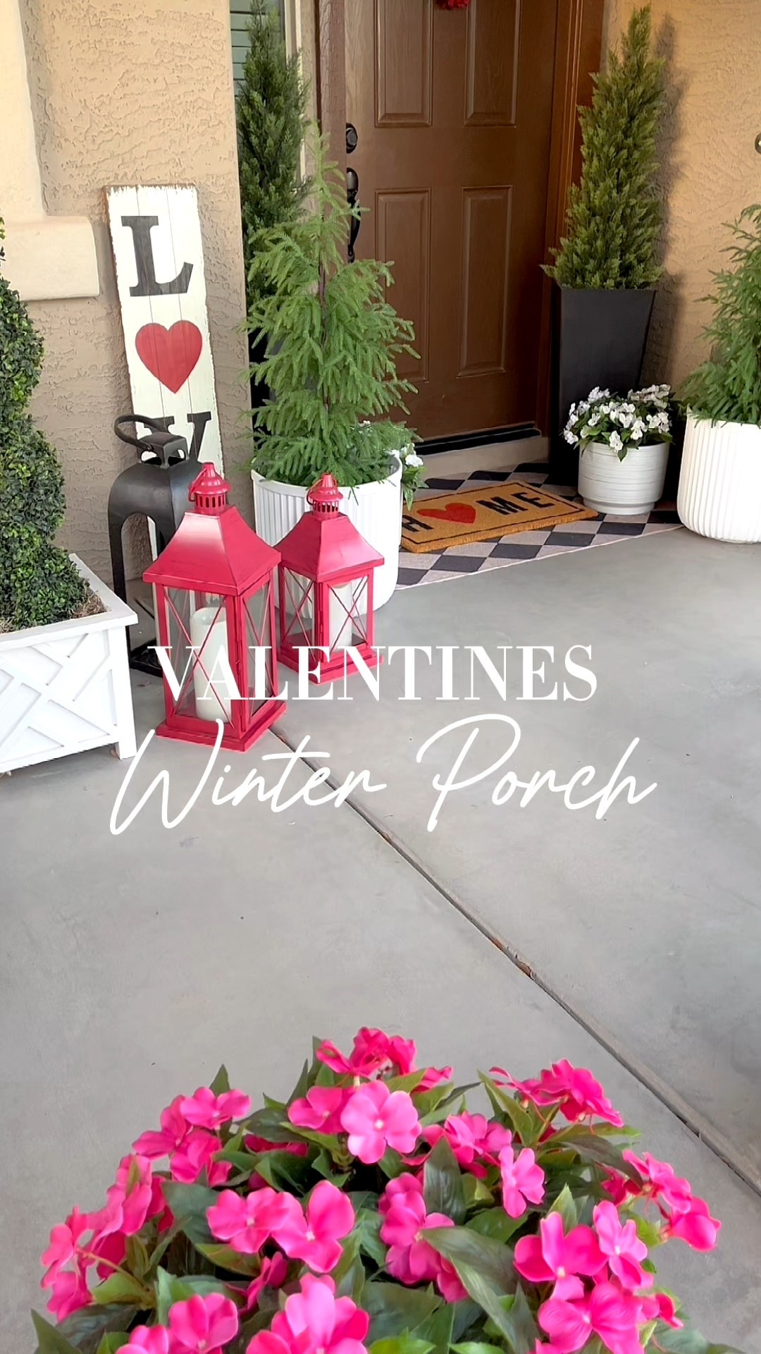 Valentine’s winter porch!❤️

I gave my front porch a Valentine’s refresh to welcome guests and add a festive touch to neighbors passing by. I enjoyed adding hearts, pops of red, pink and white flowers, and I left a slight nod to winter with these beautiful Norfolk pine trees.  It’s just what I needed fo brighten things up around here. 

#homedecor #frontporch #valentinesdecor 


#LTKValentine #LTKSeasonal #LTKHome