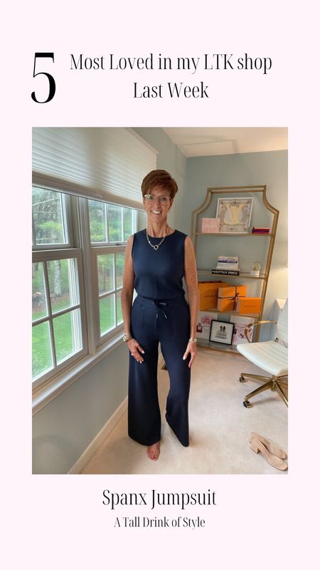 Most popular in my LTK shop last week

Spanx Air Essentials jumpsuit
Wearing a medium tall

Hi I’m Suzanne from A Tall Drink of Style - I am 6’1”. I have a 36” inseam. I wear a medium in most tops, an 8 or a 10 in most bottoms, an 8 in most dresses, and a size 9 shoe. 

Over 50 fashion, tall fashion, workwear, everyday, timeless, Classic Outfits

fashion for women over 50, tall fashion, smart casual, work outfit, workwear, timeless classic outfits, timeless classic style, classic fashion, jeans, date night outfit, dress, spring outfit, jumpsuit, wedding guest dress, white dress, sandals

#LTKOver40 #LTKStyleTip #LTKActive