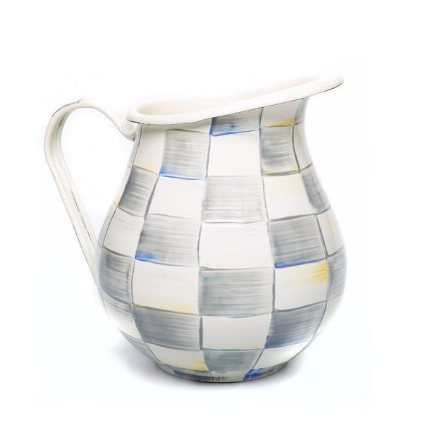 MacKenzie-Childs Sterling Check Pitcher | MacKenzie-Childs