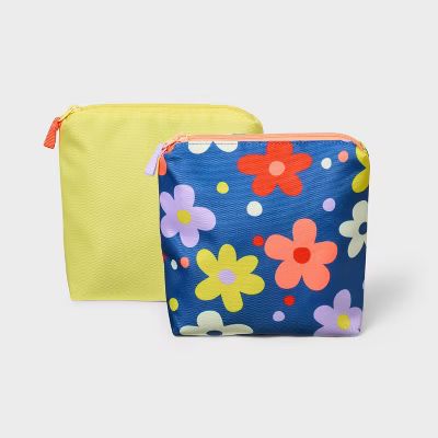 Kids' Set of 2 Reusable Sandwich Bag Daisy/Yellow - Cat & Jack™️ | Target