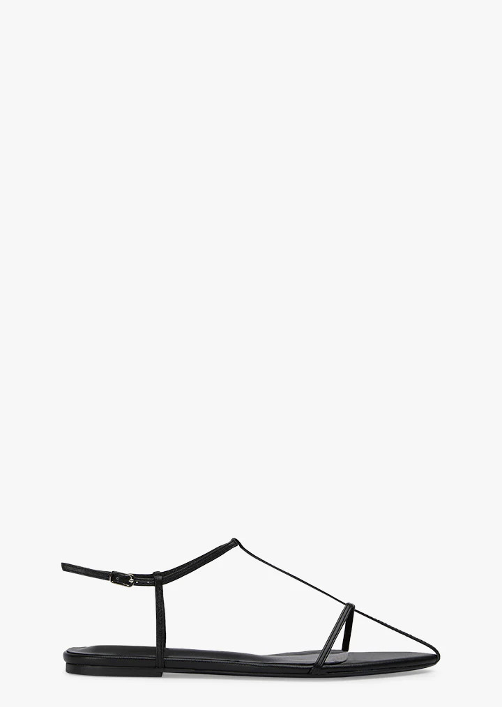 Noho Black Nappa Flats | Sandals | Tony Bianco | Tony Bianco (Australia & New Zealand)