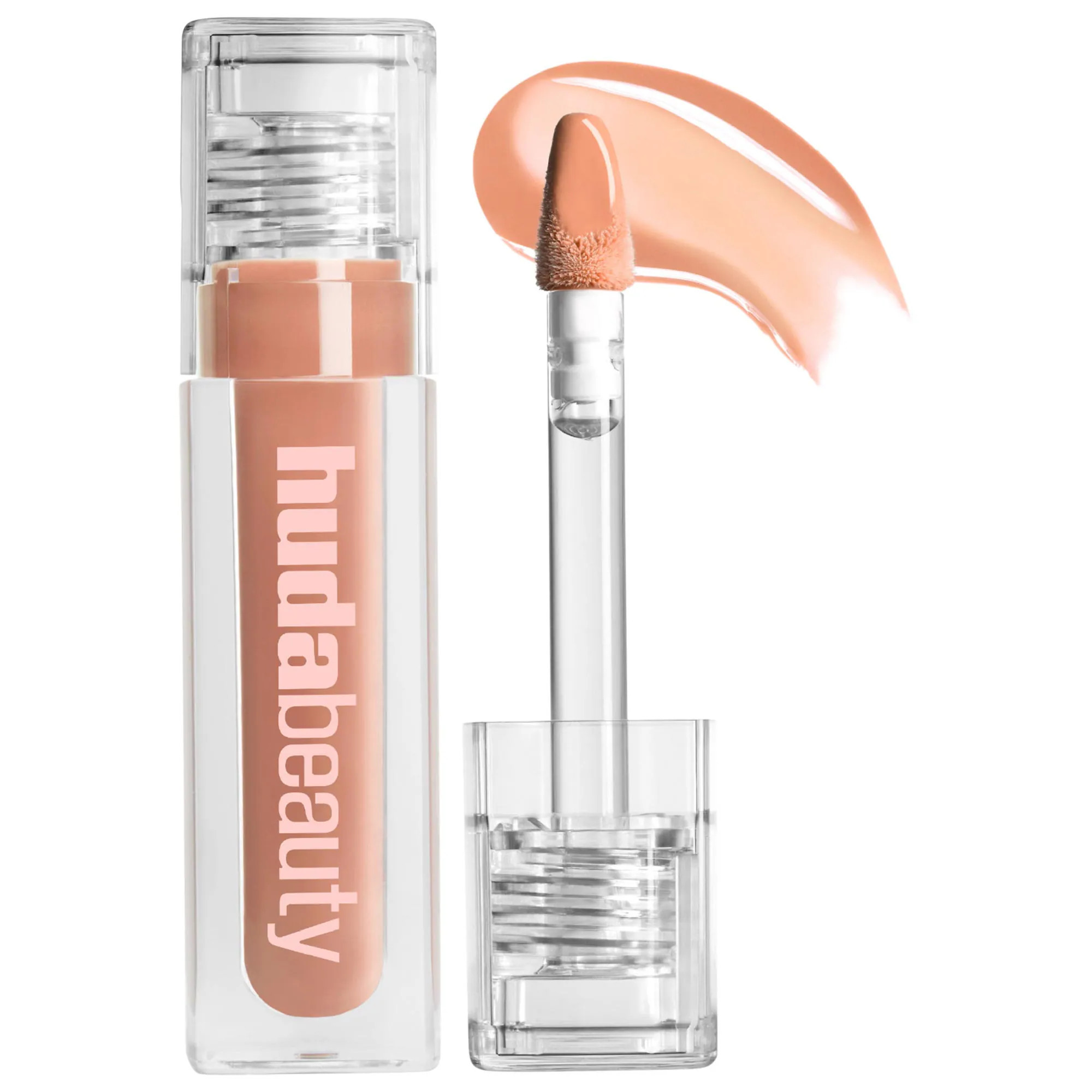 HUDA BEAUTY Faux Filler Shiny Non-Sticky Lip Gloss MidCealer 0.13 oz/3.9 mL | Sephora (US)