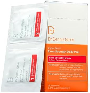 Dr. Dennis Gross Alpha Beta Extra Strength Daily Peel: for Oily Skin, Uneven Tone or Texture, Wri... | Amazon (US)