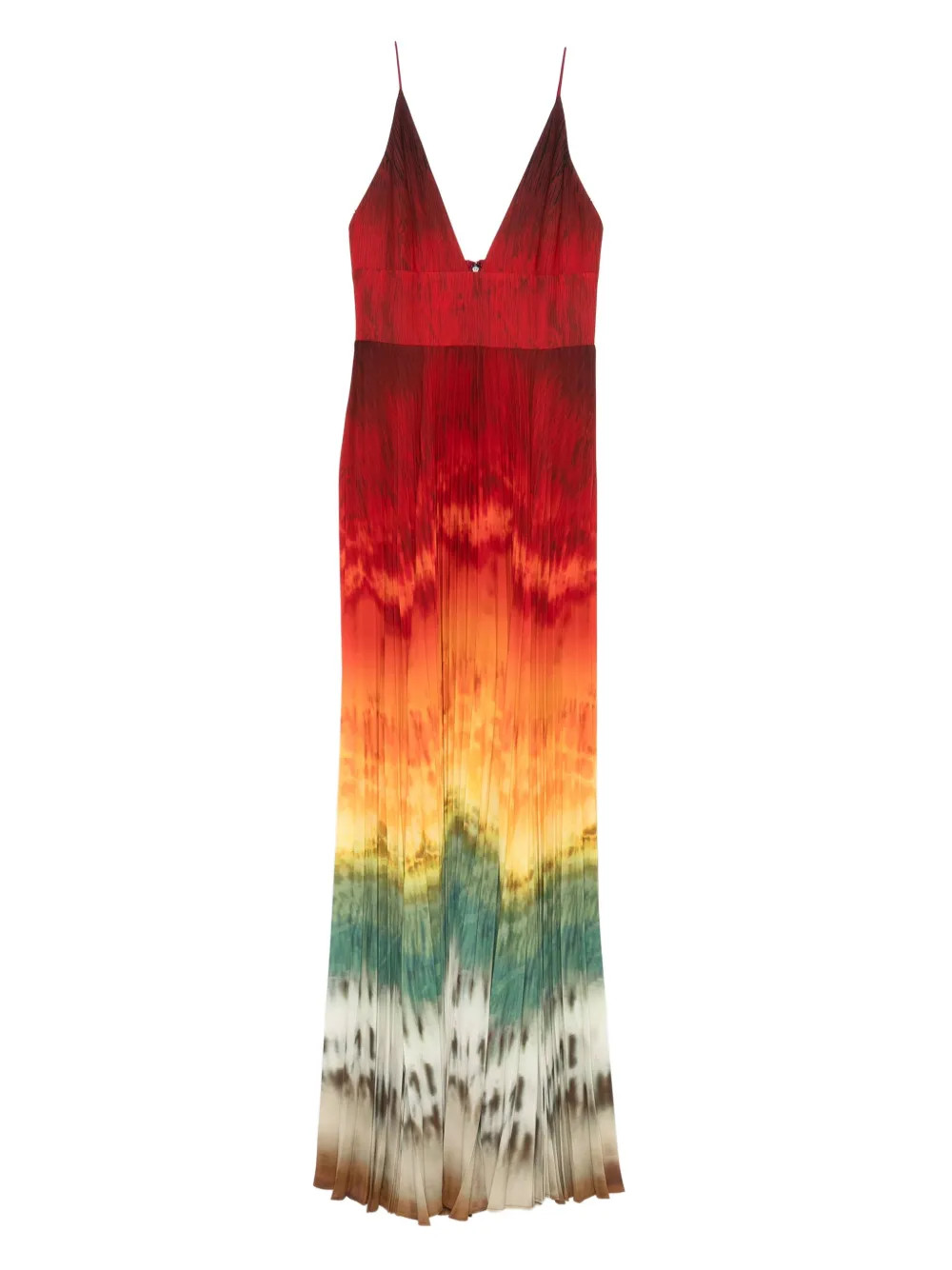 pleated tie-dye dress | Farfetch Global