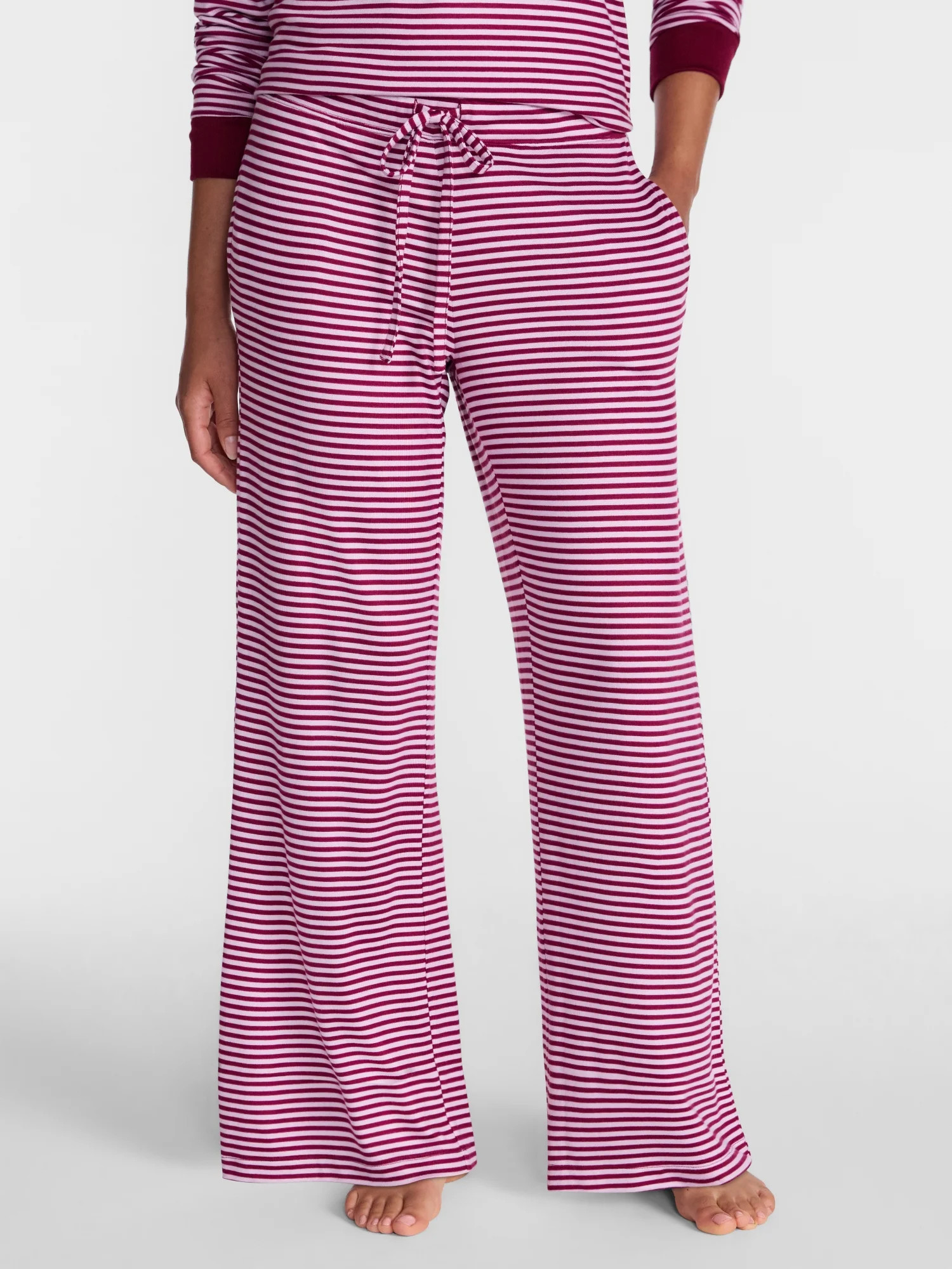 Joyspun Women's Cozy Lounge Collection Hacci Knit Sleep Pants, Sizes XS-3X | Walmart (US)